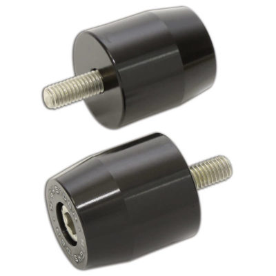 Embouts de guidon HIGHSIDER Suzuki alu, Ø-ext. 25.4mm noir