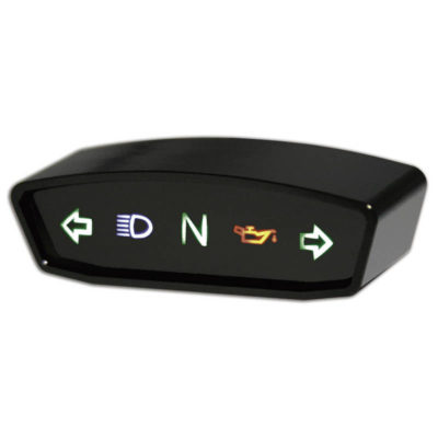 Indicateur de contrôle/témoins HIGHSIDER alu, noir/fumé