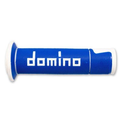 Prs poignées Domino A450 racing bleu-blanc