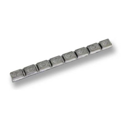 Masse d'équilibrage 10mm étroit (10pcs) à 8x5g, argentine