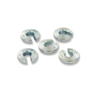 Masse d'équilibrage pour jante à rayon 5 pcs à 5g argenté