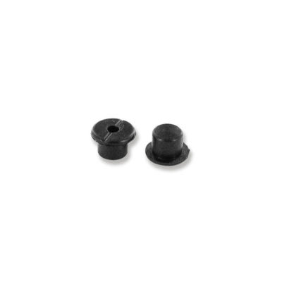 Bouche trou de gripster jante (pour trou serre-pneu) noir (2pcs)
