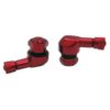 Valve 90° alu rouge pour tubeless (2 pcs)