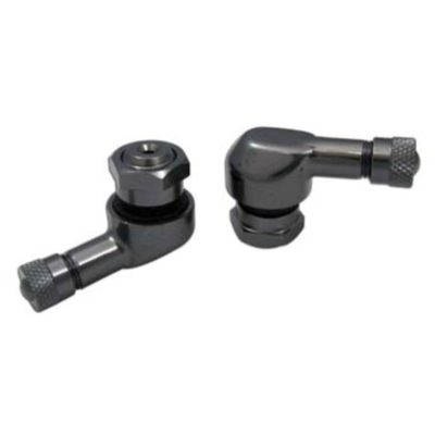 Valve 90° alu noir-anthracite pour tubeless (2 pcs)