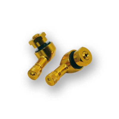 Valve 90° alu or pour tubeless Ø8.3mm (2 pcs)