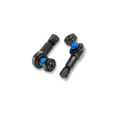 Valve 90° alu noir pour tubeless Ø8.3mm (2 pcs)