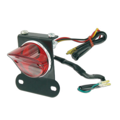 Feu arrières univ. avec support de plaque rouge