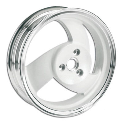 Jante arr. 13x3.5 pouces Aerox blanc/alu PRIX NET