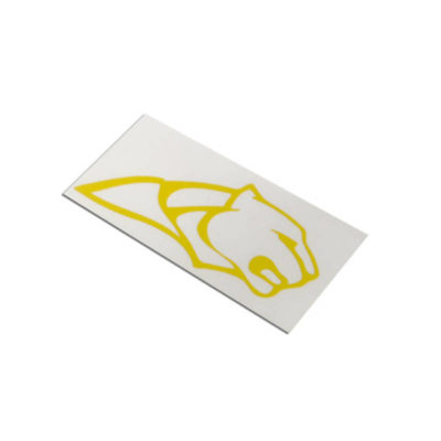 autocollant Jaguar 10cm jaune PRIX NET