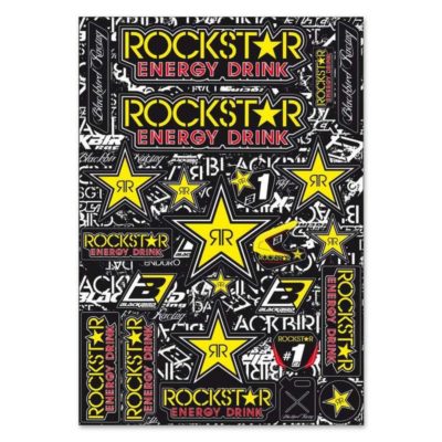 Set d'autocollants ROCKSTAR ENERGY Blackbirdracing (33x48cm)