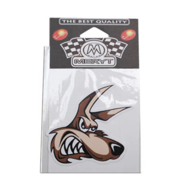 autocollant coyote mechant (8,5cm)