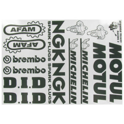 Autocollant Sponsorkit Yam. noir 34x24cm