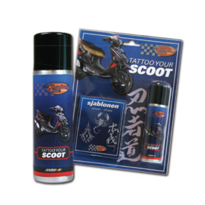 Tatouage spray scooter Scorpion noir mét PRIX NET