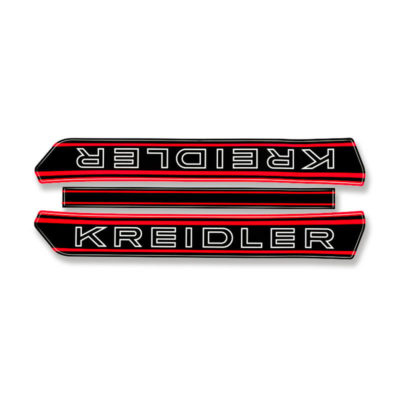 Autocollant réservoir KREIDLER noir/rouge (2 pcs)
