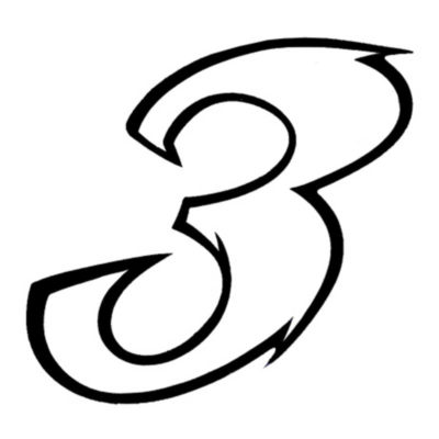 Kleber Nr.3 blanc 9 cm hoch