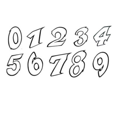 Kleber Nr.8 blanc 9 cm hoch