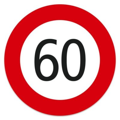 Autocollant 60 km/h pour 342220