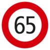 Autocollant 65 km/h pour 342220