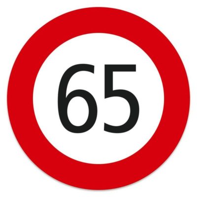 Autocollant 65 km/h pour 342220