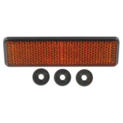 Catadioptre arrière rectangulaire/orange CE avec clip