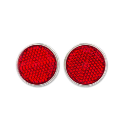 Catadioptre rond arr.rouge CE à visser (2 pcs.)