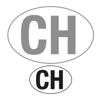 Autocollant CH petit 90x60mm