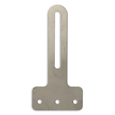 Support T pour catadioptre inox 120x57x2mm 3-trous