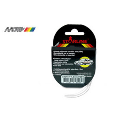 Liseret tuning 6mm 10m blanc