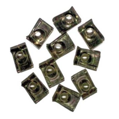 Set Ecrous pour vis à tôle 12x8mm/3mm (10 pièces)
