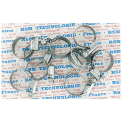 Sachet de 10 colliers de serrage à 8-12mm