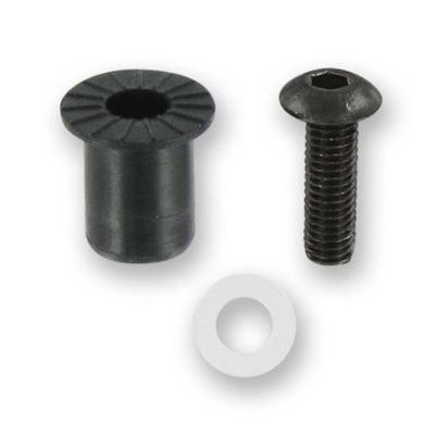 Écrous en gomme M5x16mm avec vis noire (8pcs)