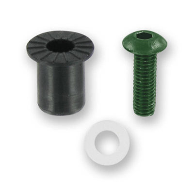 Écrous en gomme M5x16mm avec vis verte (8pcs)