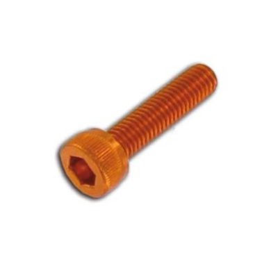 Vis à tête cylindrique M5x20mm alu orange (6pcs)
