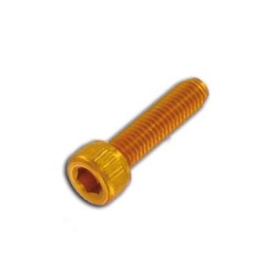 Vis à tête cylindrique M5x45mm alu or (6 pcs)