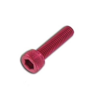 Vis à tête cylindrique M5x45mm alu rouge (6 pcs)