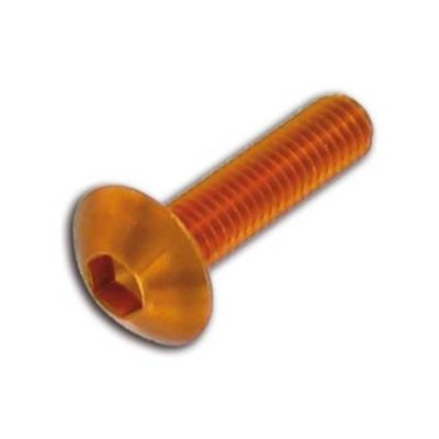 Vis à tête plate M6x15mm orange (6 pcs)