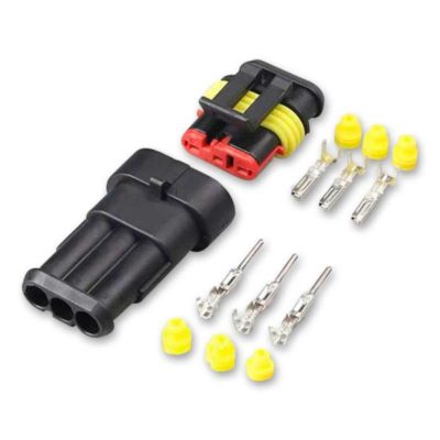 Connecteur Superseal AMP 3 pôles, étanche à l'eau