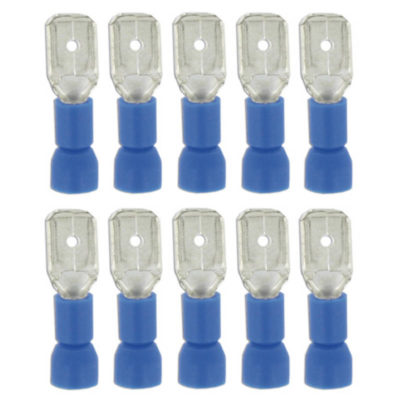 Prise cosse mâle plat 6,3 mm (10 pic)