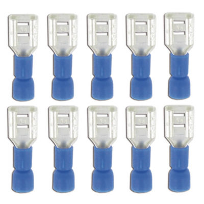 Prise cosse plate 6,3 mm (10 pic)