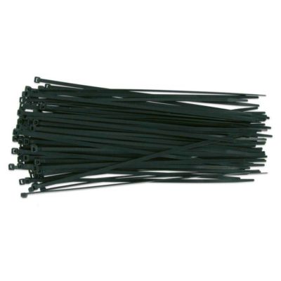 Attache rapide plastique noir 150mm 100pcs
