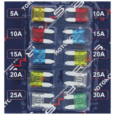 Kit fusibles plats mini 5-30A (10pce) 11x16mm à emporter