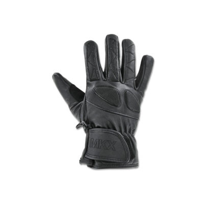 Gants Pro Race cuir noir, taille S