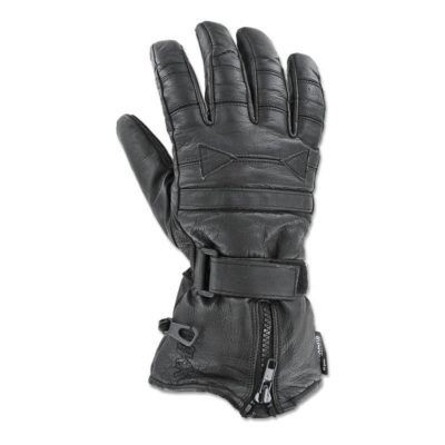 Gants Pro hiver cuir noir, taille M