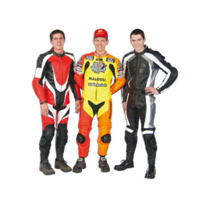 Combinaison Malo.cuir 2pcs blc/gun/noirS PRIX NET