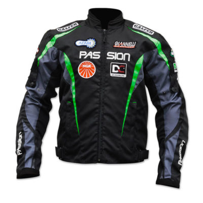 Veste Moto été PP passion parts Sponsor noir/vert L