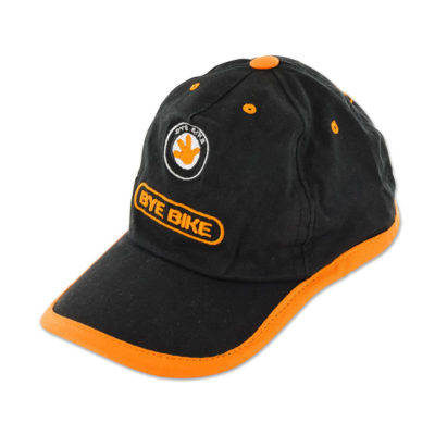 Casquette BYE BIKE noir/orange All Sizes