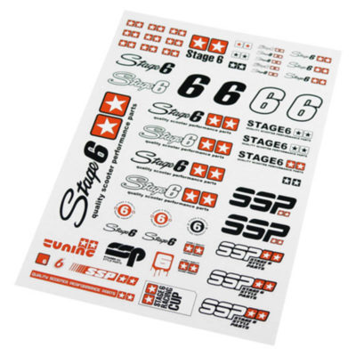 Plaque autocollants Stage6 petite 30x21cm