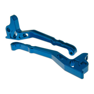Levier frein fraisé Aprilia SR50 bleu PRIX NET
