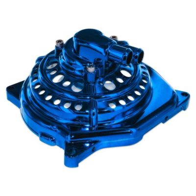 Couvercle pomp à eau  alu bleu anodisé