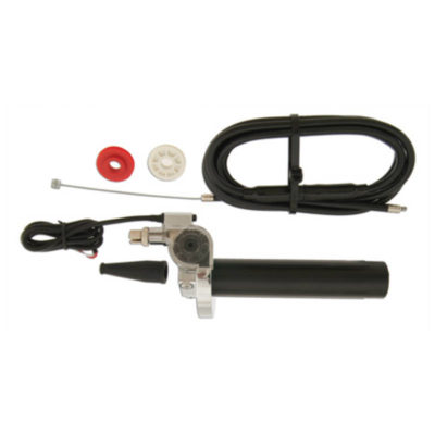 Poignée de gas court SSP CNC chromé